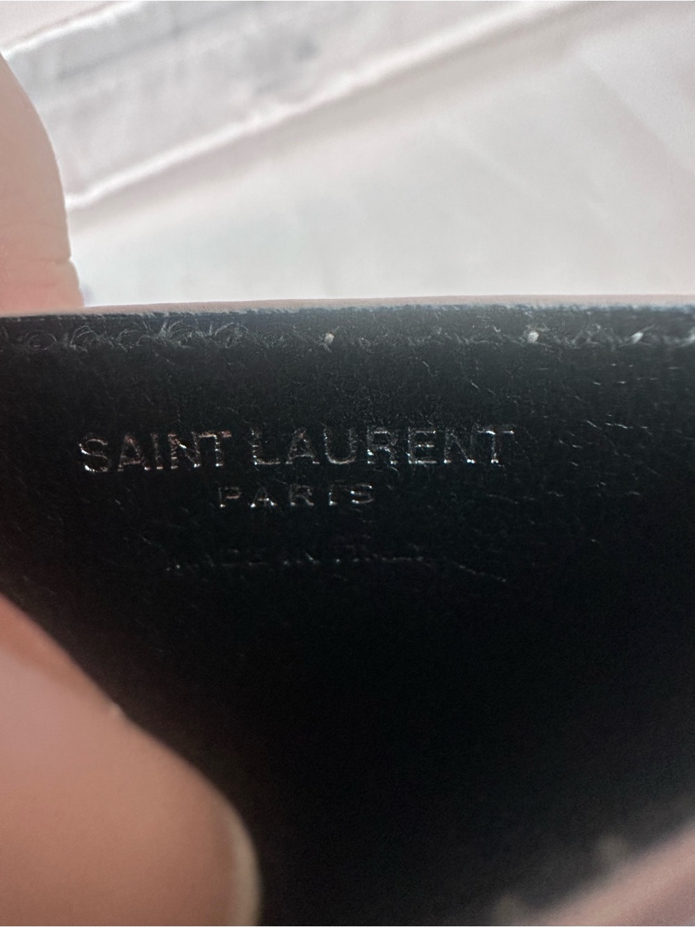 YSL Monogram Chevron Quilted Nappa Leather Card Holder - Picture 12 of 15
